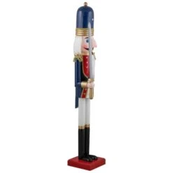 Northlight 48.25'' Blue And White Christmas Nutcracker Soldier With Sword Decoration -Northlight Sale Store D676330S 14