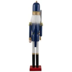 Northlight 48.25'' Blue And White Christmas Nutcracker Soldier With Sword Decoration -Northlight Sale Store D676330S 15