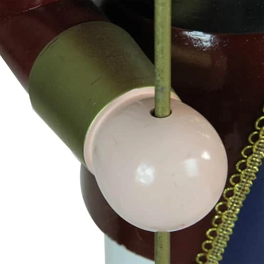 Northlight 48'' Brown And White Wooden Christmas Nutcracker King With Scepter Decoration 4 Northlight 48'' Brown And White Wooden Christmas Nutcracker King With Scepter Decoration - Image 4