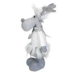 Northlight 12.5'' Gray And White Standing Moose Tabletop Christmas Decoration -Northlight Sale Store D676333S 3