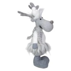 Northlight 12.5'' Gray And White Standing Moose Tabletop Christmas Decoration -Northlight Sale Store D676333S 4