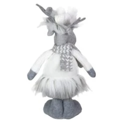 Northlight 12.5'' Gray And White Standing Moose Tabletop Christmas Decoration -Northlight Sale Store D676333S 5