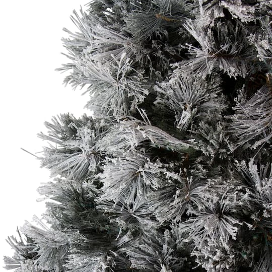 Northlight 7.5ft. Unlit Flocked Black Spruce Artificial Christmas Tree 4 Northlight 7.5ft. Unlit Flocked Black Spruce Artificial Christmas Tree - Image 4