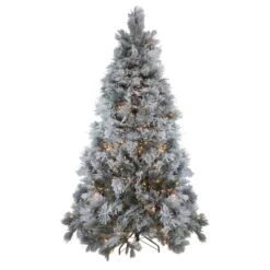 Northlight 7.5ft. Pre-Lit Black Spruce Artificial Christmas Tree, Clear LED Lights