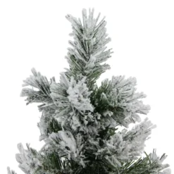Northlight 18" Unlit Flocked Pine Artificial Christmas Tree In Burlap Base -Northlight Sale Store D676640S 2