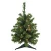 Northlight 1.5ft. Pre-Lit Canadian Pine Artificial Christmas Tree, Clear Lights