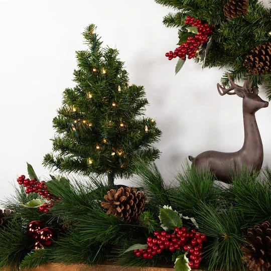 Northlight 1.5ft. Pre-Lit Canadian Pine Artificial Christmas Tree, Clear Lights 6 Northlight 1.5ft. Pre-Lit Canadian Pine Artificial Christmas Tree, Clear Lights - Image 6