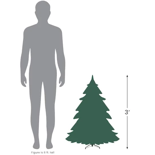 Northlight 3ft. Unlit Full Ashcroft Cashmere Pine Artificial Christmas Tree 6 Northlight 3ft. Unlit Full Ashcroft Cashmere Pine Artificial Christmas Tree - Image 6