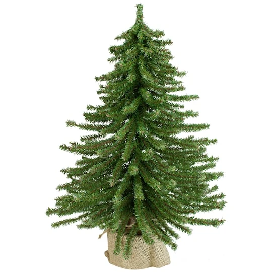 Northlight 2ft. Unlit Potted Downswept Mini Village Pine Medium Artificial Christmas Tree 1 Northlight 2ft. Unlit Potted Downswept Mini Village Pine Medium Artificial Christmas Tree