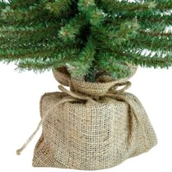 Northlight 2ft. Unlit Potted Downswept Mini Village Pine Medium Artificial Christmas Tree 17 Northlight 2ft. Unlit Potted Downswept Mini Village Pine Medium Artificial Christmas Tree -Northlight Sale Store D676688S 5