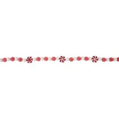 Northlight 4ft. Peppermint Candy Beaded Christmas Garland