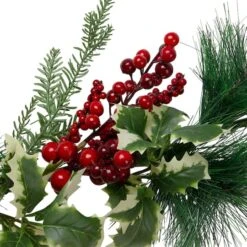 Northlight 5ft. Holly & Pine Springs Christmas Garland -Northlight Sale Store D676708S 3