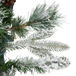 Northlight 9ft. Pre-Lit Flocked Mixed Rosemary Emerald Pine Christmas Garland -Northlight Sale Store D676714S 16
