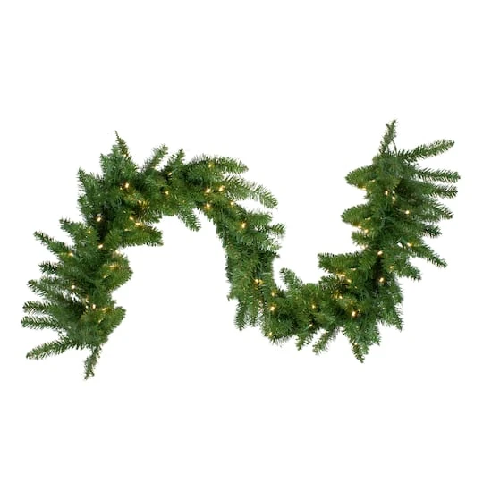 Northlight 25ft. Pre-Lit Buffalo Fir Commercial Christmas Garland 1 Northlight 25ft. Pre-Lit Buffalo Fir Commercial Christmas Garland
