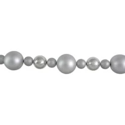 Northlight 6ft. Shatterproof Ball 3-Finish Silver Splendor Christmas Garland -Northlight Sale Store D676721S 3