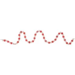 Northlight 4ft. Red & White Peppermint Candy Christmas Garland -Northlight Sale Store D676725S 3