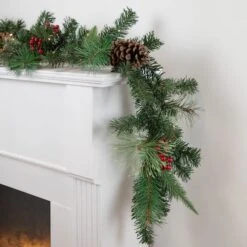 Northlight 6ft. Pre-Lit Decorated Pine Cone & Berries Christmas Garland -Northlight Sale Store D676728S 2