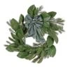 24'' LED Magnolia Mix Pine Wreath With Fabric Bow