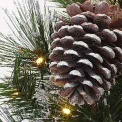 24'' LED Whitter Pine Wreath -Northlight Sale Store D677537S 15