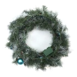 24" Pre-lit LED Tinkham Pine Wreath -Northlight Sale Store D677544S 14