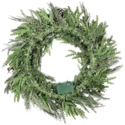 Alpine Collection 30" Warm White LED Decorated Wreath -Northlight Sale Store D677549S 14