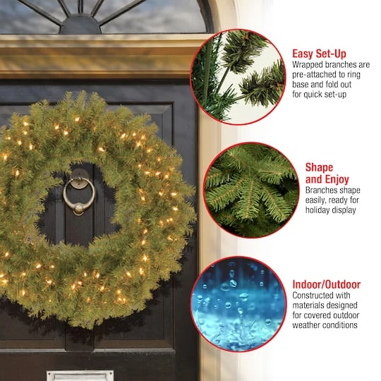 30" LED Norwood Fir Wreath 7 30" LED Norwood Fir Wreath - Image 7