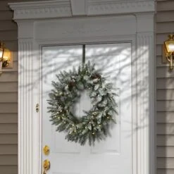 30" LED Snowy Morgan Spruce Wreath -Northlight Sale Store D677557S 2