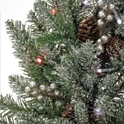 30" LED Snowy Morgan Spruce Wreath -Northlight Sale Store D677557S 3