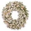 24" LED Snowy Sheffield Spruce Wreath
