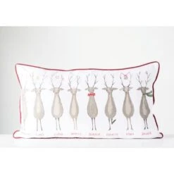 Hello Honey® Santa's Reindeer Lumbar Pillow 6 Hello Honey® Santa's Reindeer Lumbar Pillow -Northlight Sale Store D758739S 2