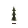 Hello Honey® 12" Green Bottle Brush Tree On Wood Base
