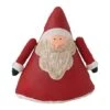 Hello Honey® Red Hand-Painted Canvas Santa Decoration