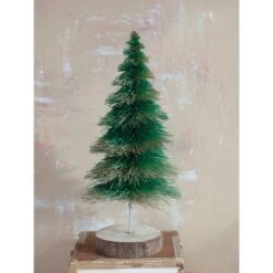 Hello Honey® 12.25" Green Sisal Bottlebrush Decorative Tree -Northlight Sale Store D758754S 2