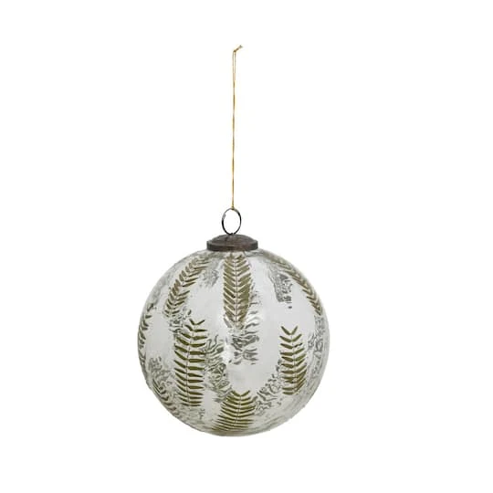 Hello Honey® 5" Hand-Blown Glass Ball Ornament With Embedded Botanicals 2 Hello Honey® 5" Hand-Blown Glass Ball Ornament With Embedded Botanicals - Image 2