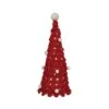 Hello Honey® 13" Red & White Wool Felt Tree With Pom Poms