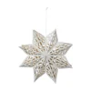 Hello Honey® 12" White Paper Snowflake Ornament