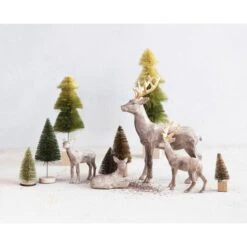 Hello Honey® 10.5" Brown Decorative Standing Deer With Gold Accents -Northlight Sale Store D758788S 3