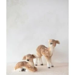 Hello Honey® 9" Tan Faux Fur Lying Fawn With Glitter -Northlight Sale Store D758803S 2