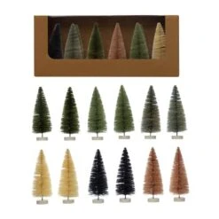 Hello Honey® 14" Multicolor Sisal Bottle Brush Tree With Wood Base Set