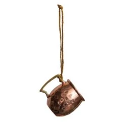 Hello Honey® 2.5" Copper Finish Hammered Stainless Steel Mule Mug Ornament -Northlight Sale Store D758827S 4