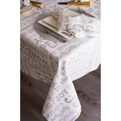 DII® Silver Christmas Collage Tablecloth 6 DII® Silver Christmas Collage Tablecloth -Northlight Sale Store M20014650 2