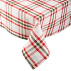 DII® Nutcracker Plaid Tablecloth -Northlight Sale Store M20014651 4